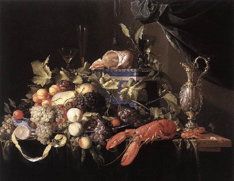 Jan Davidsz. de Heem Still-Life with Fruit and Lobster Germany oil painting art